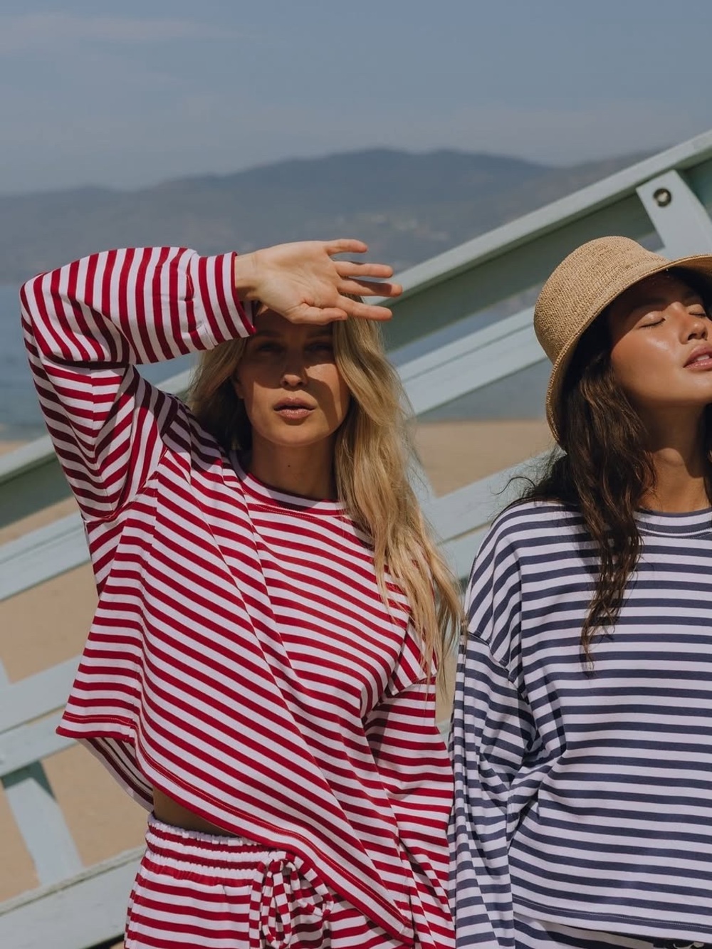 Daily Drills Striped Crew Long Sleeve
